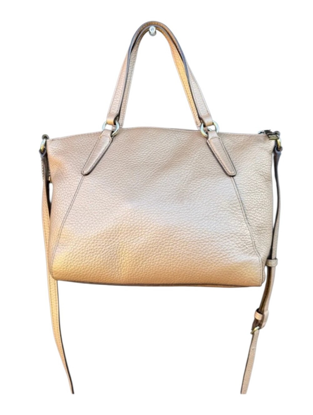 Coach Edie Pebbled Leather Tote 2017 GUC - Picture 2 of 7